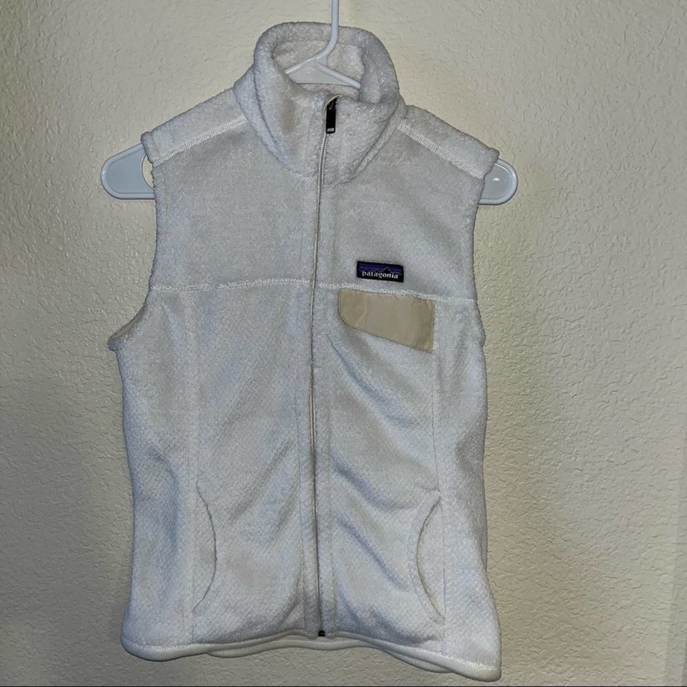 Patagonia Women's White Full Zip Retool Vest Size Small